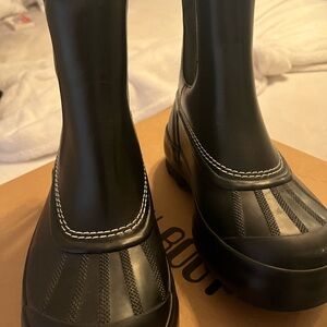 Moon Boot Black Combat Boots